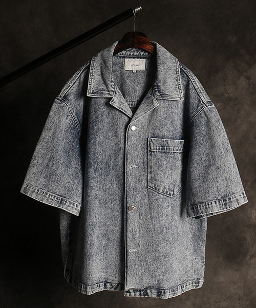 JK-15919oversize fit denim shirt jacket